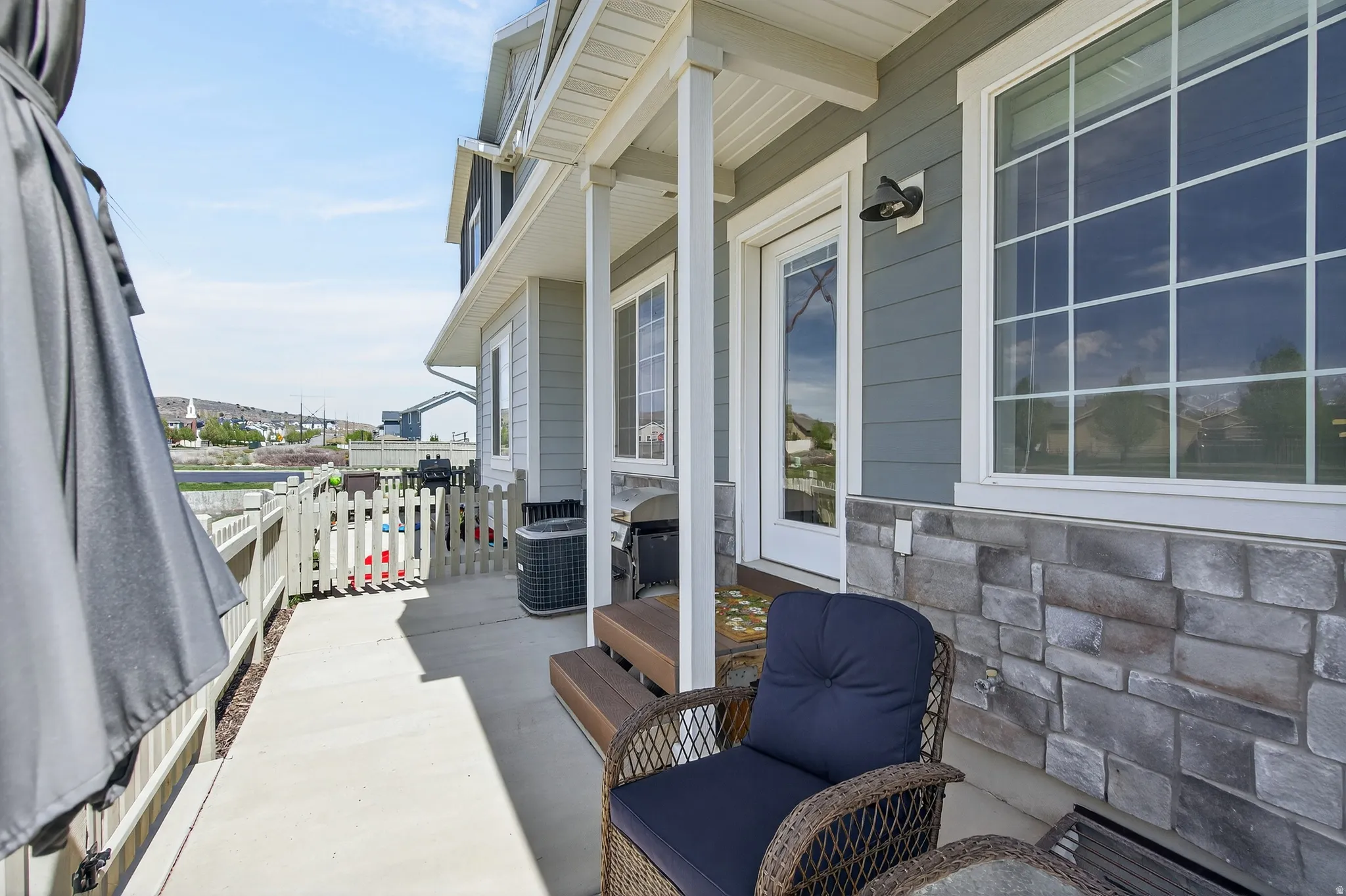 View of patio / terrace with a grill