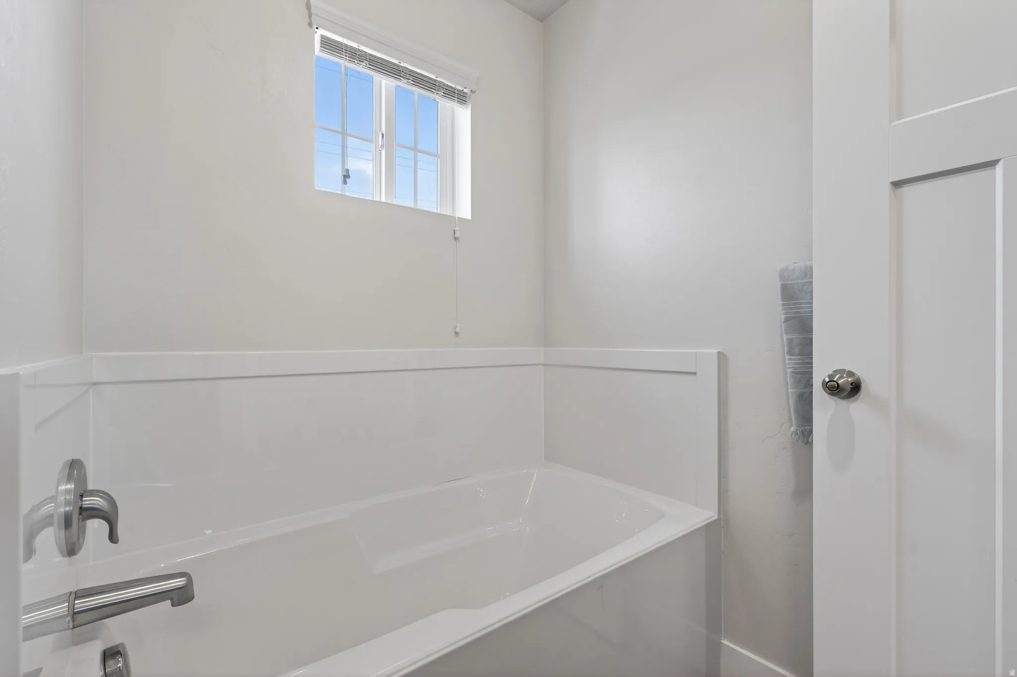 Bathroom with a garden tub