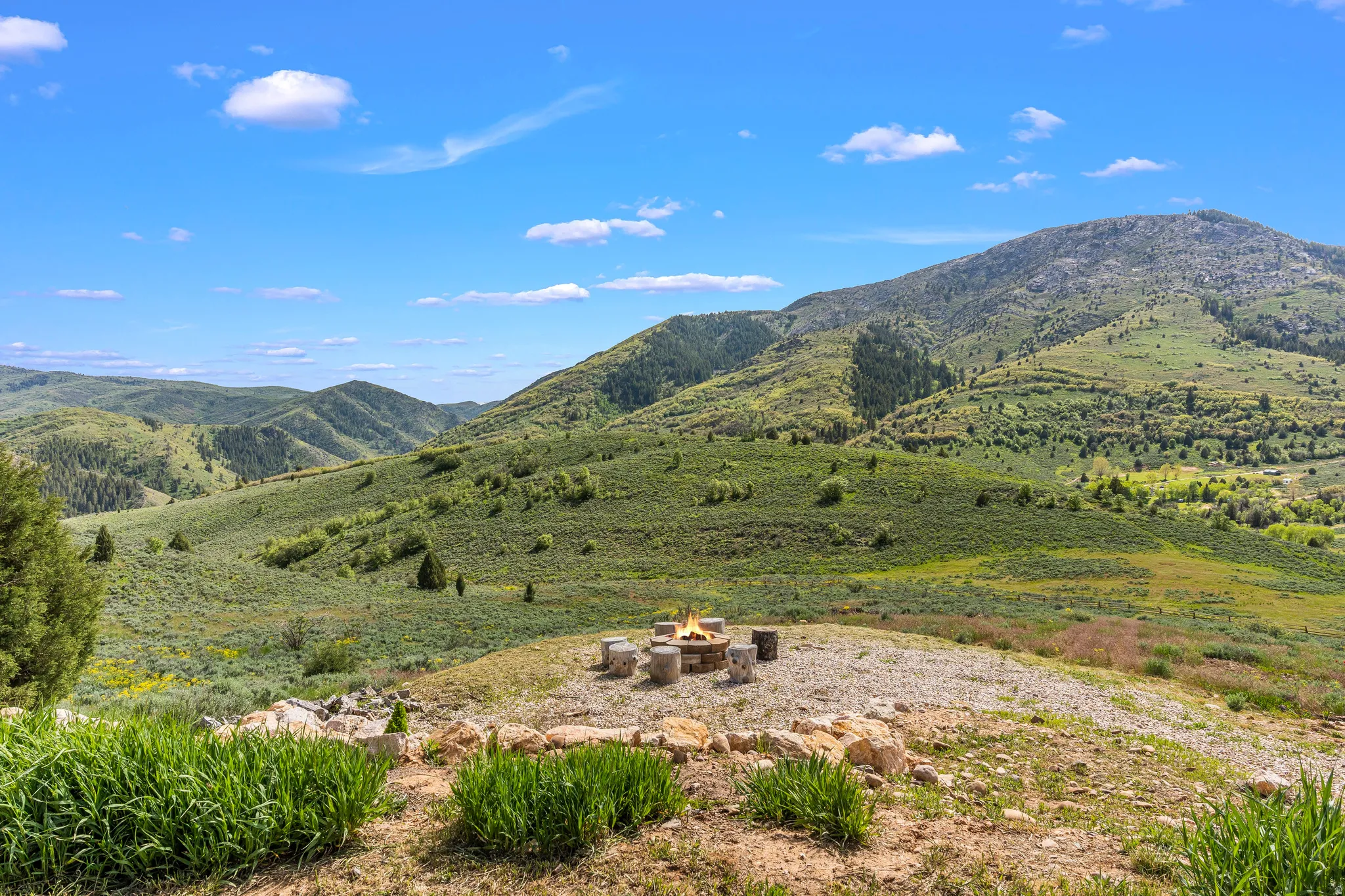 View of mountain backdrop