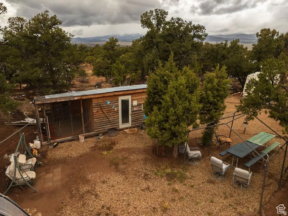 Rear view of property