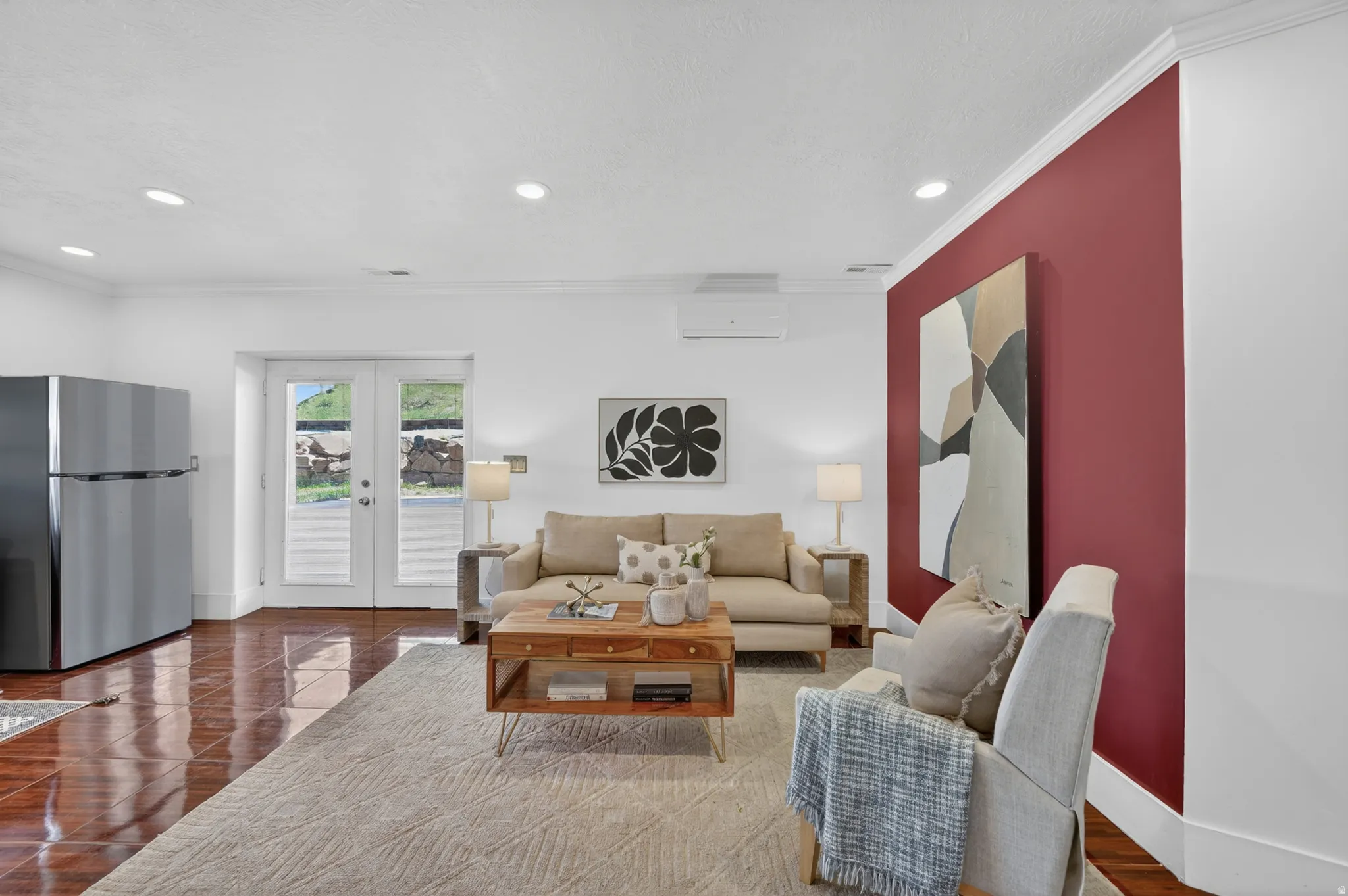 Basement apartment Open concept living space