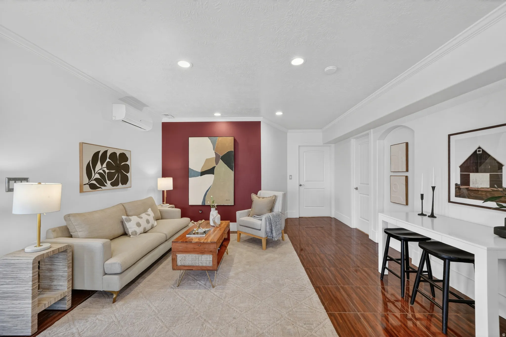 Basement apartment Open concept