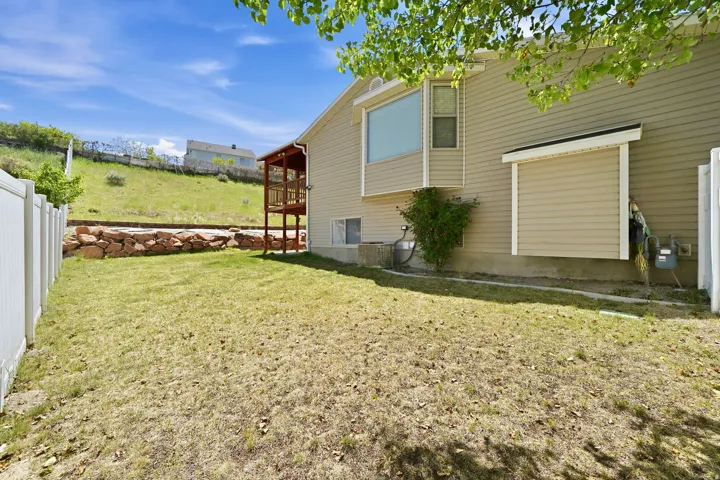 Side Yard and view of full yard