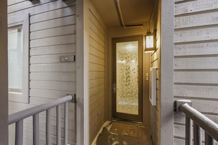 View of exterior entry