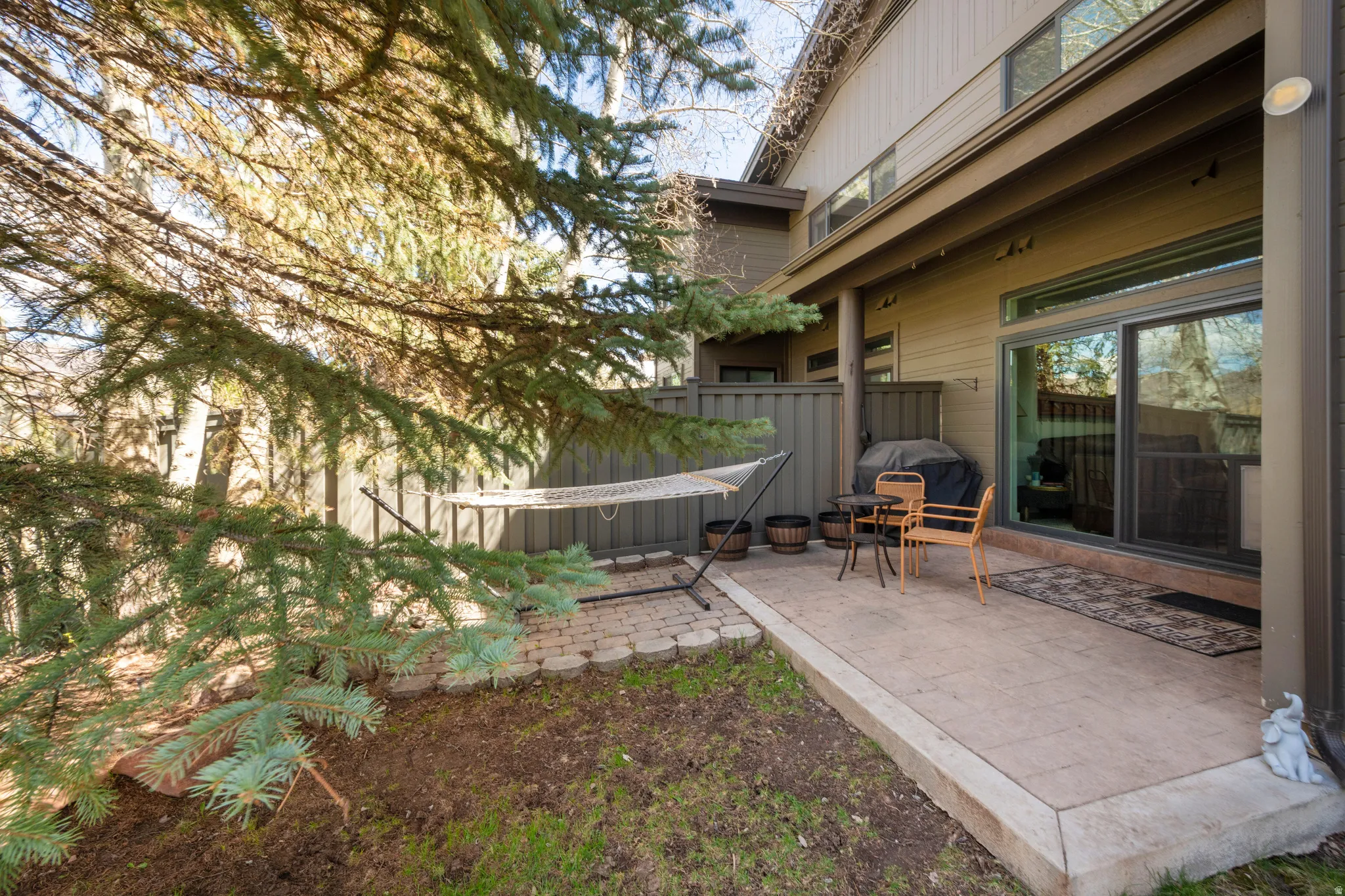 View of yard with a patio area
