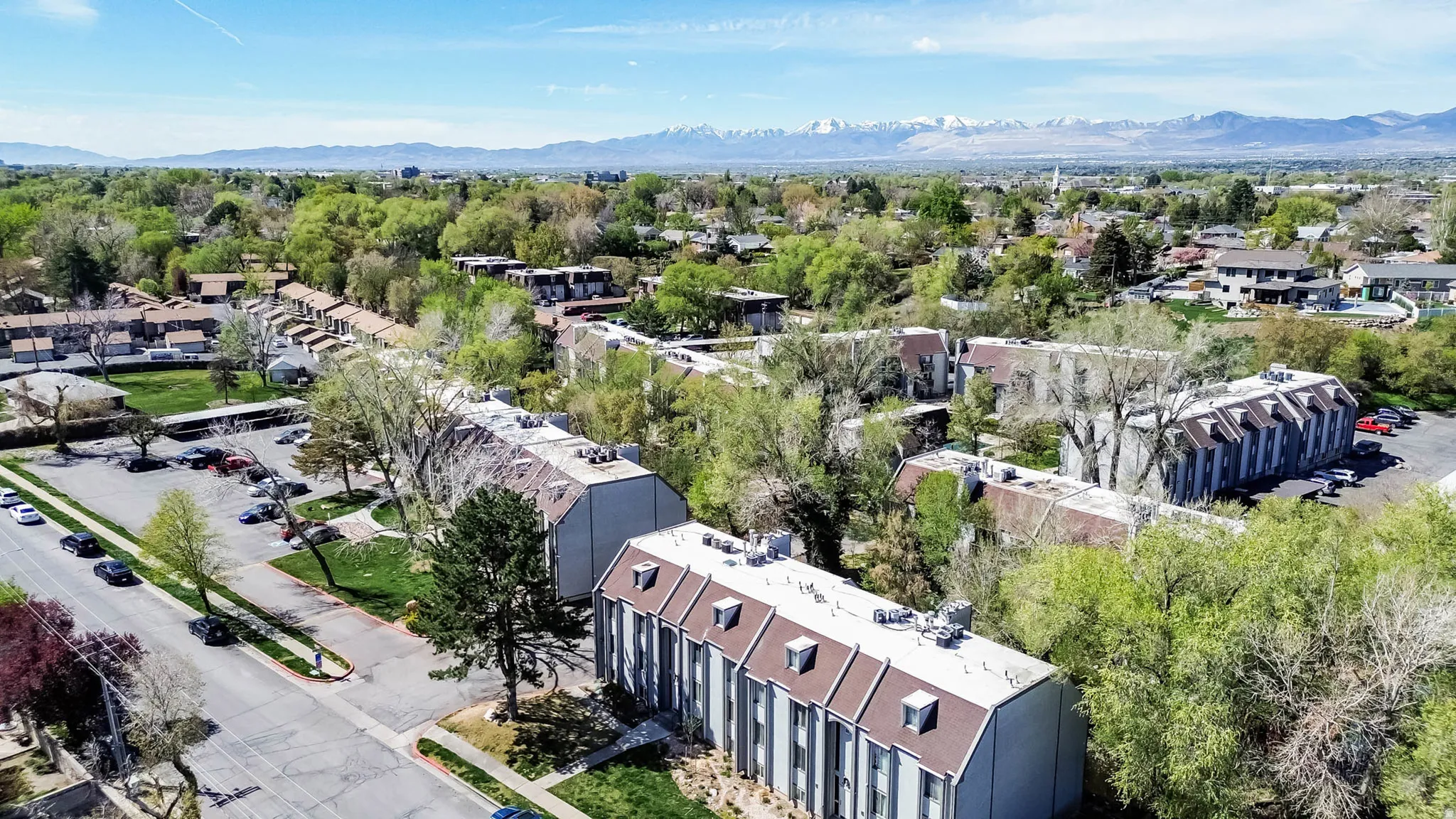 Aerial view of mountains