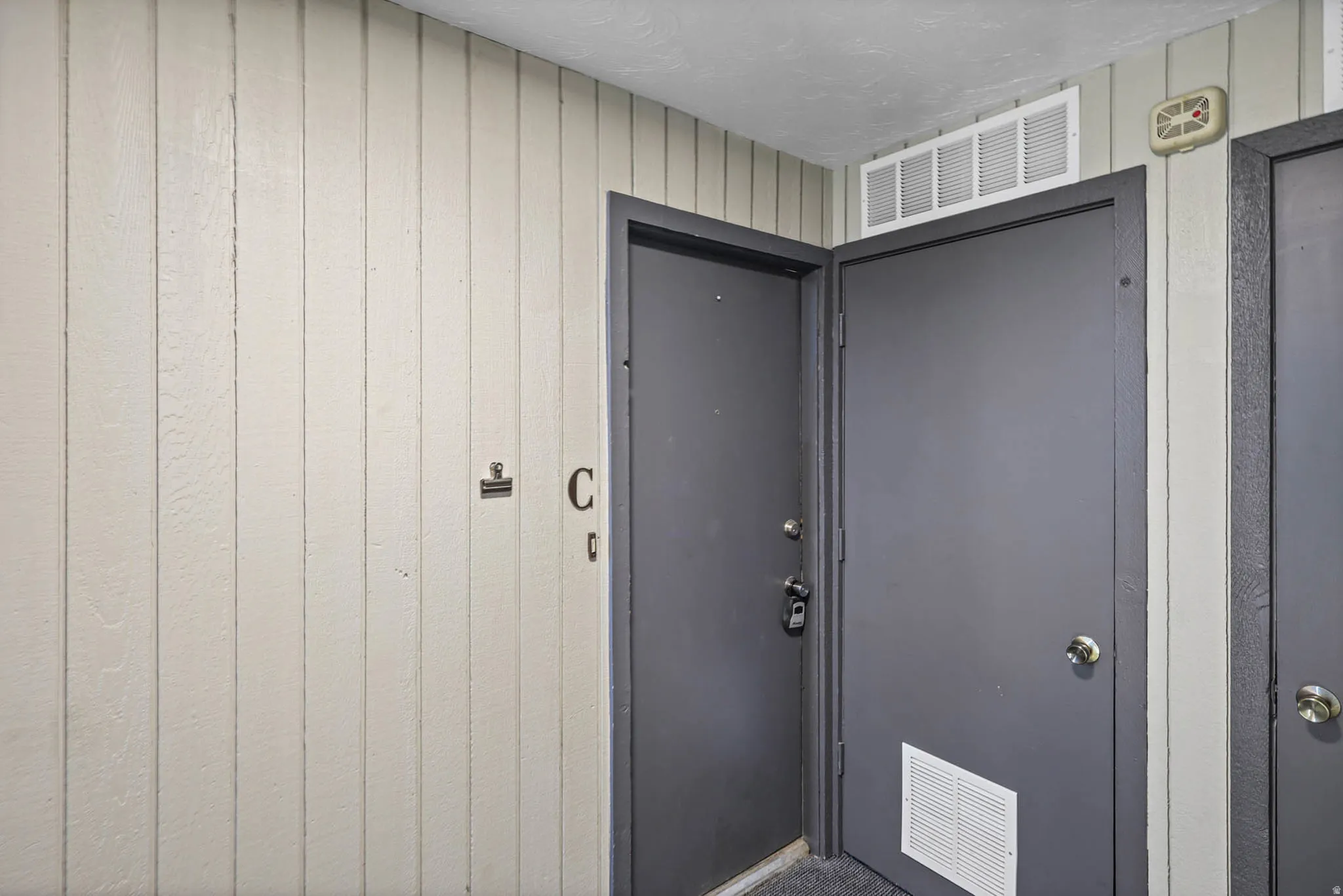 View of exterior entry