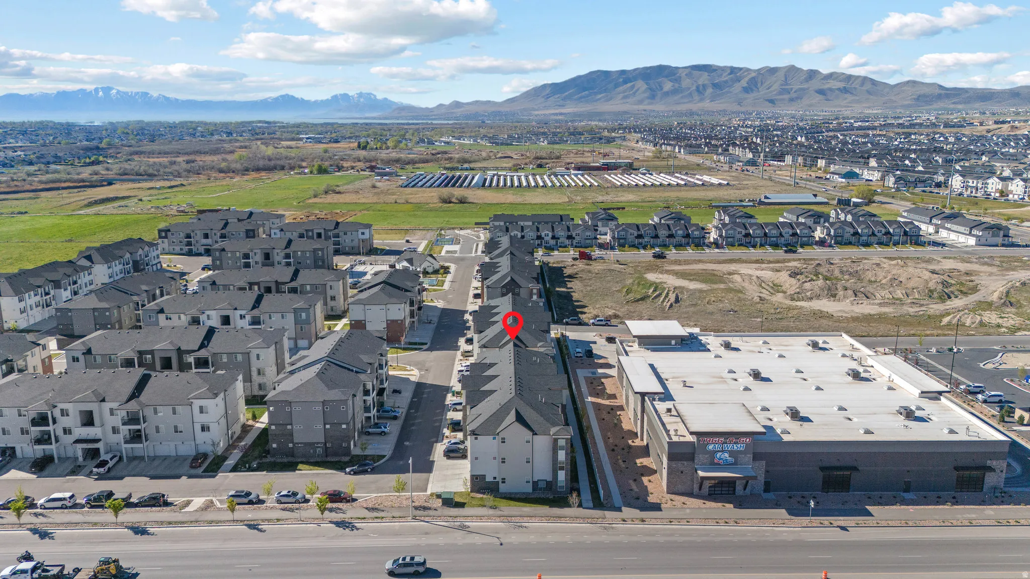 Bird's eye view of mountains