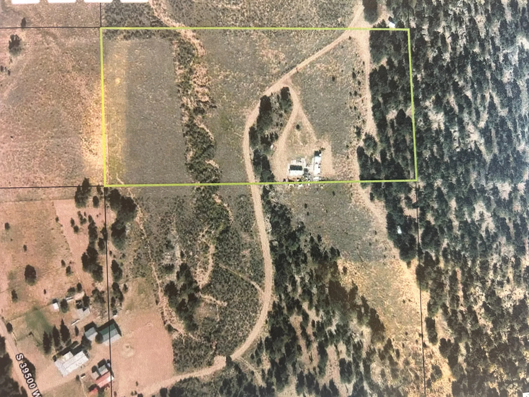 Map / location featuring property boundaries highlighted