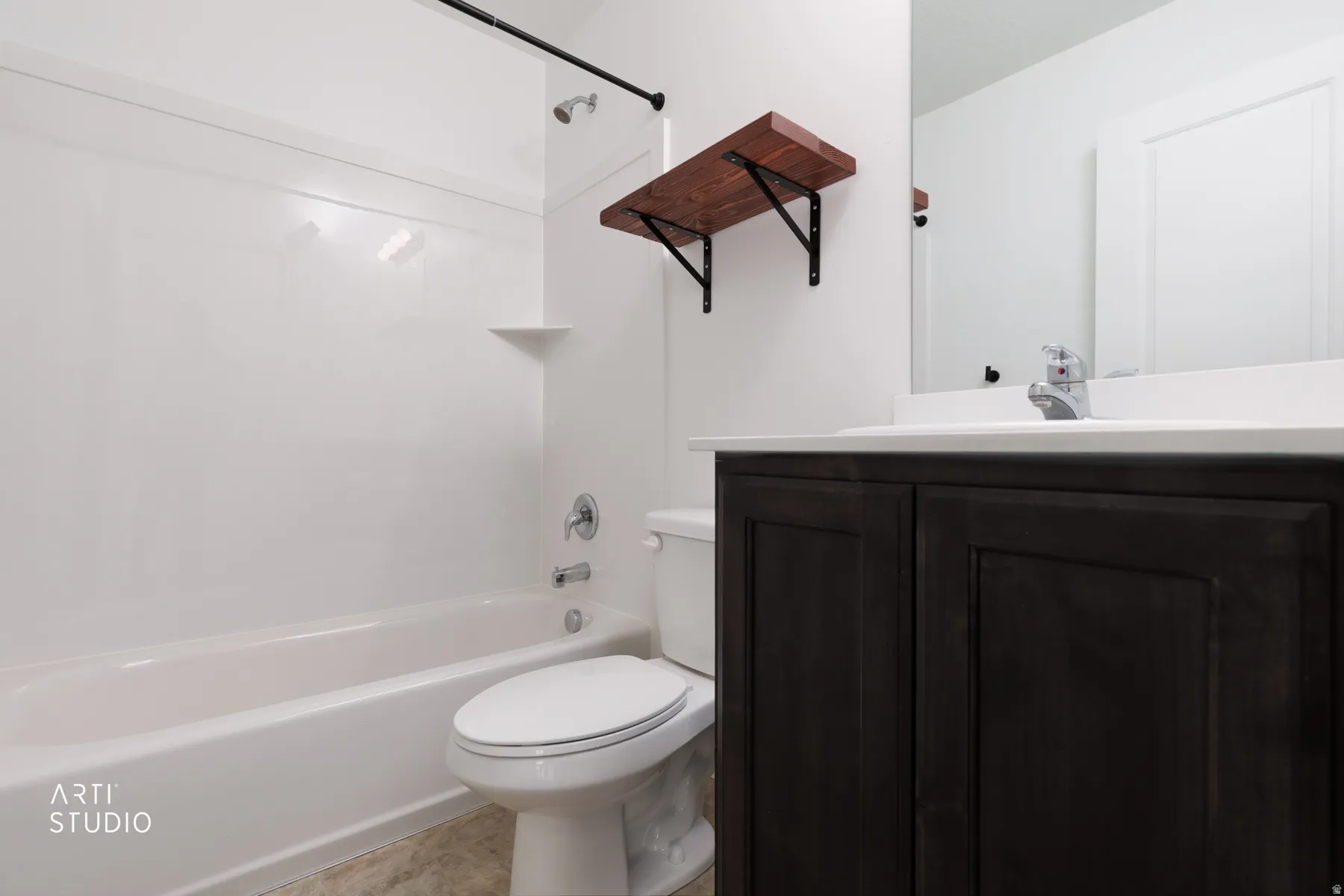 Master Bathroom with shower combination and vanity