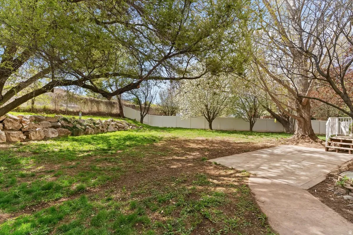 View of yard featuring a patio area