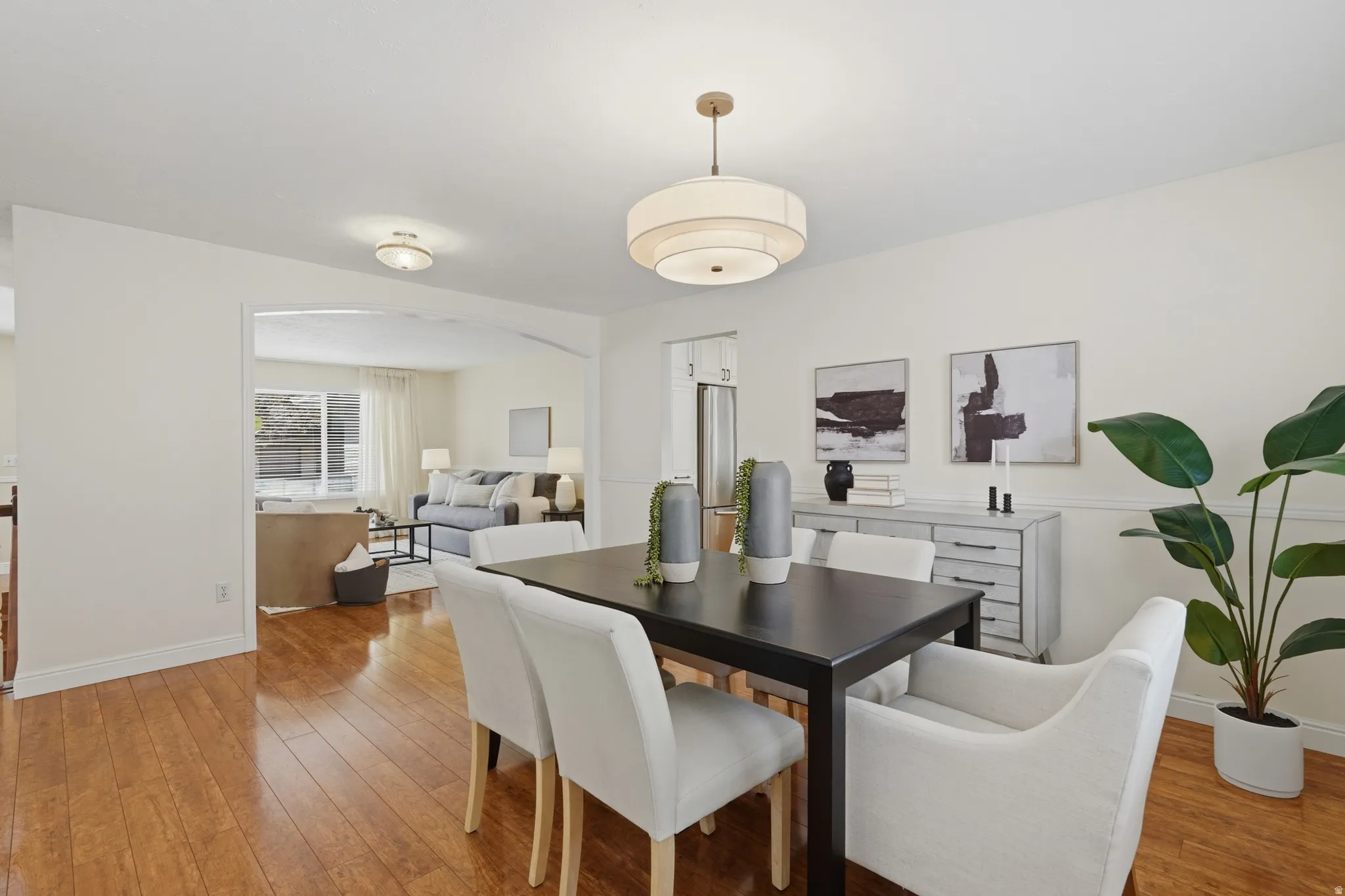 Dining room looking towards living room