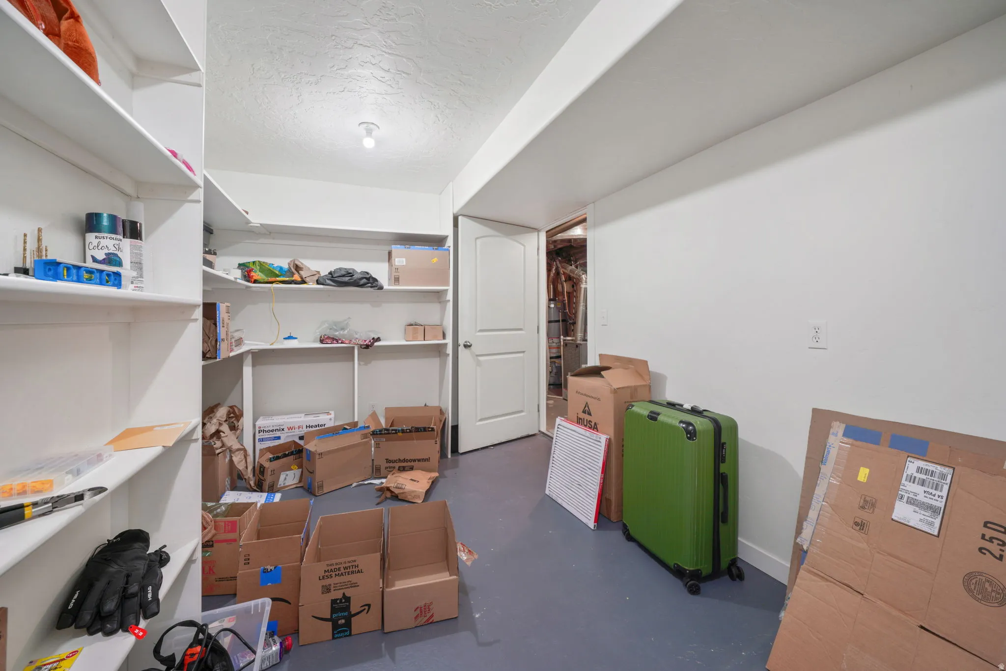 View of large storage room