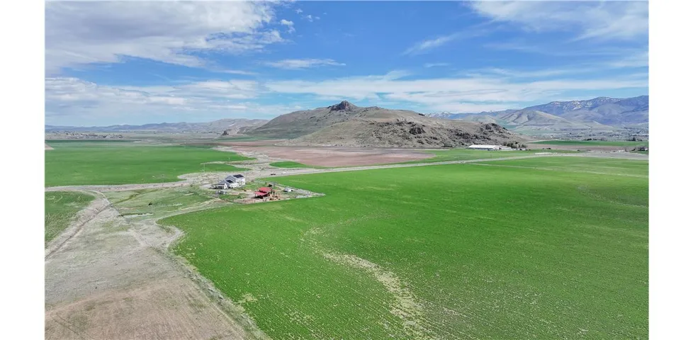 Mountain view with rural landscape