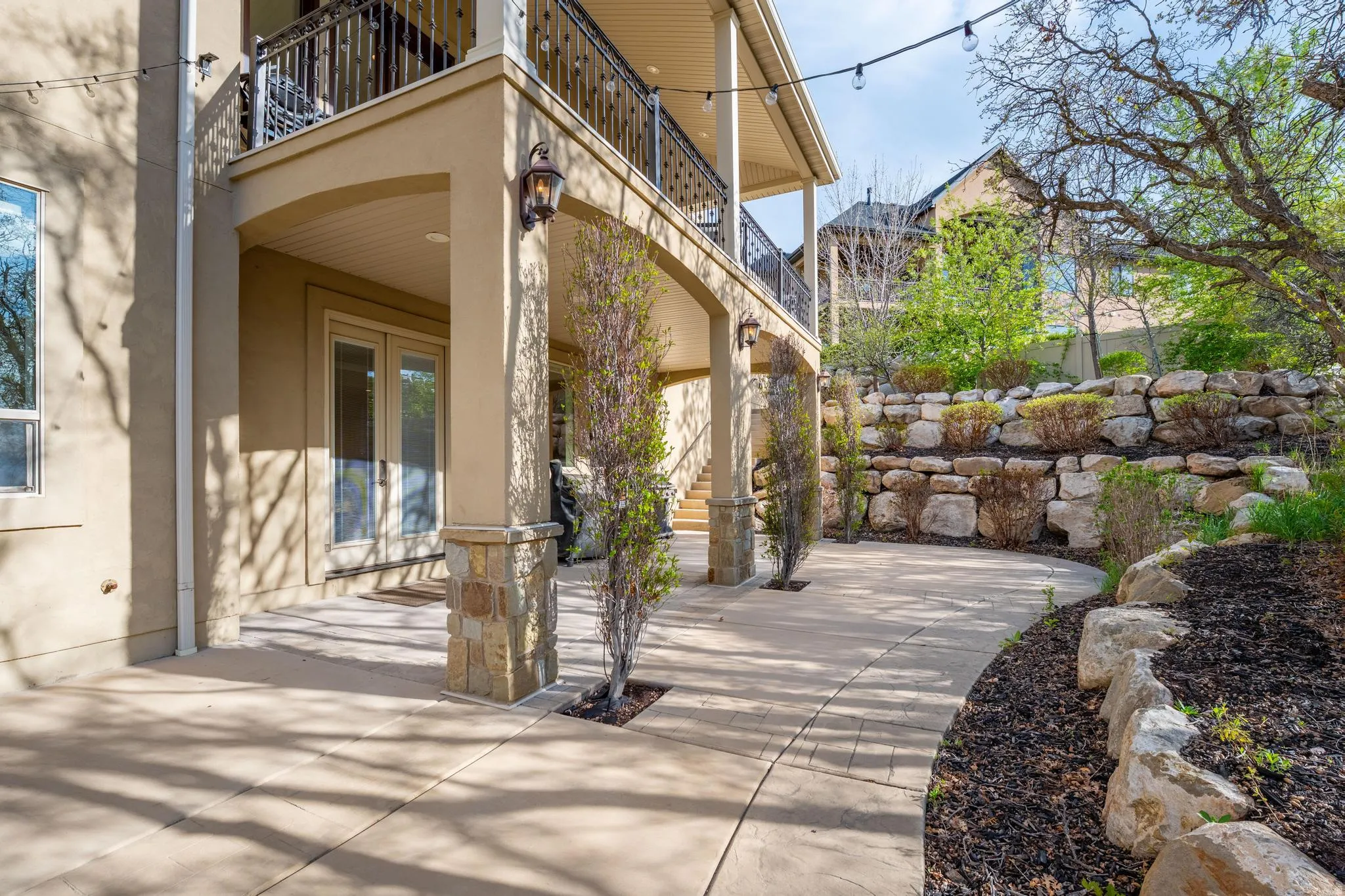 Patio / terrace with a patio and french doors
