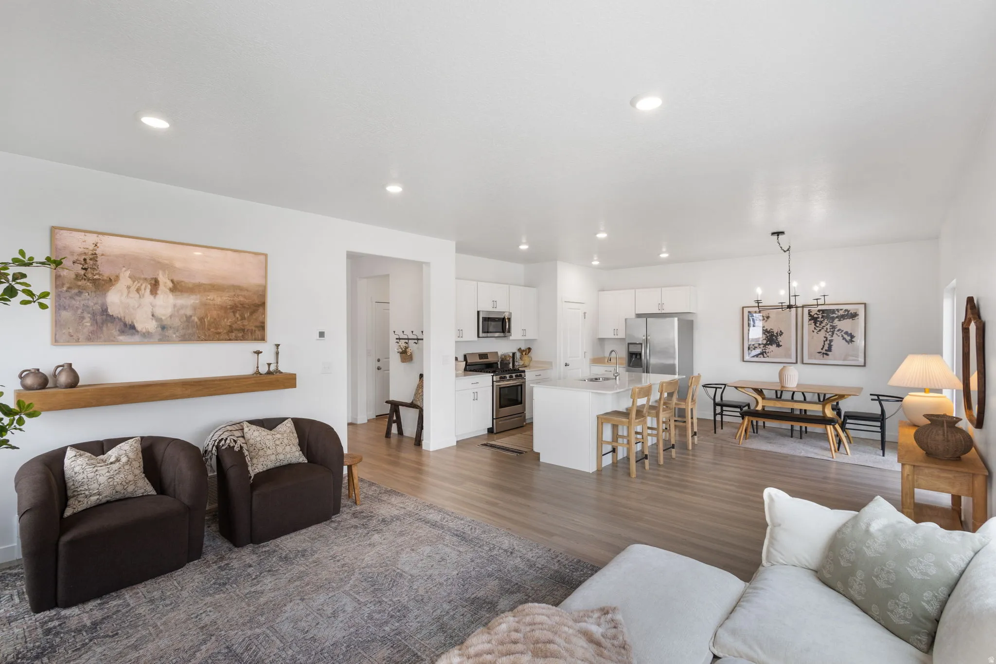 Open concept living area