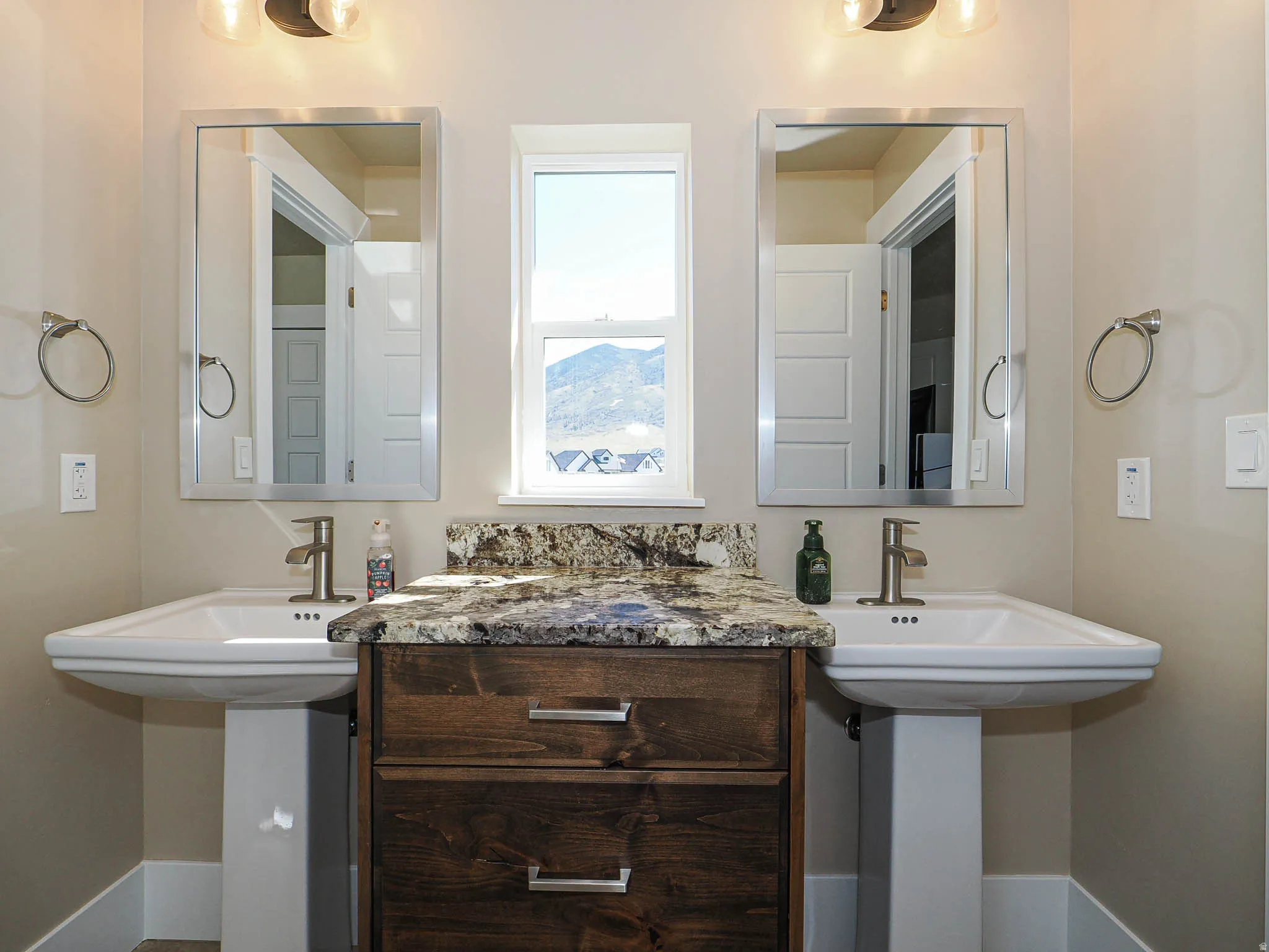 Full bathroom with baseboards