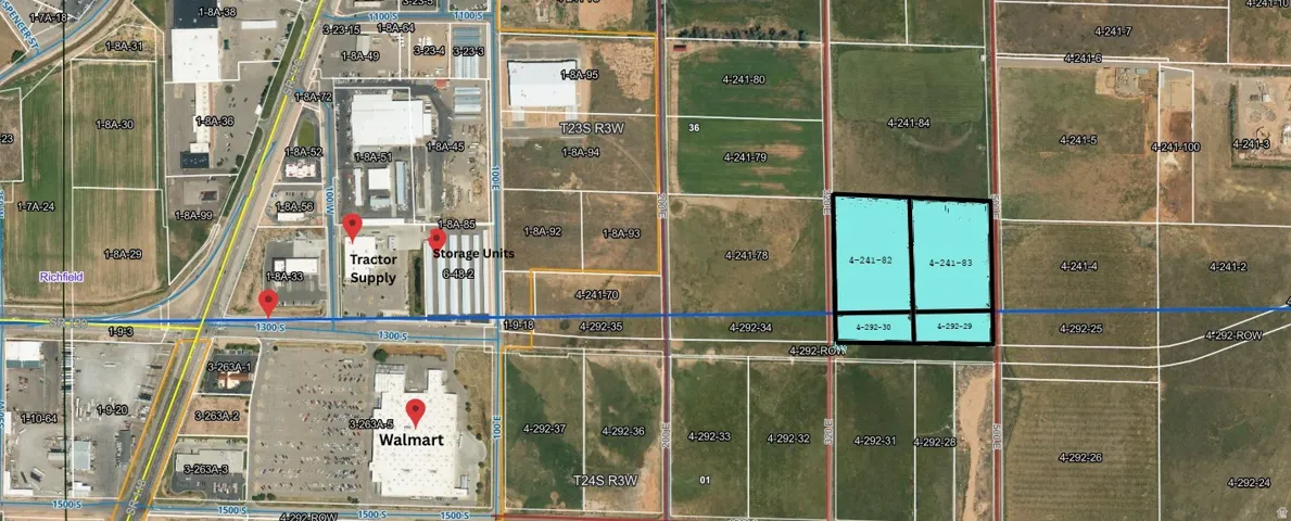 Aerial overview of property's location