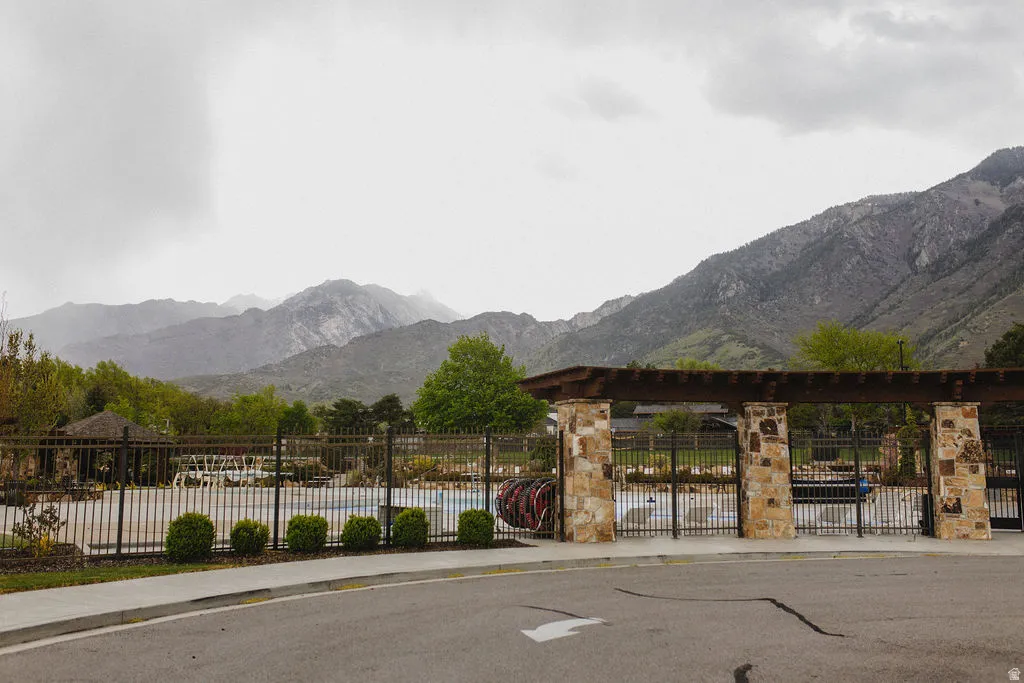 View of mountain background