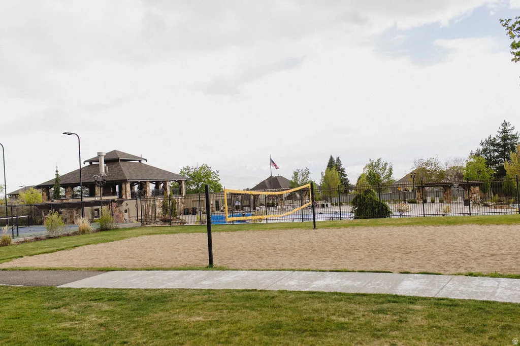 View of community with volleyball court