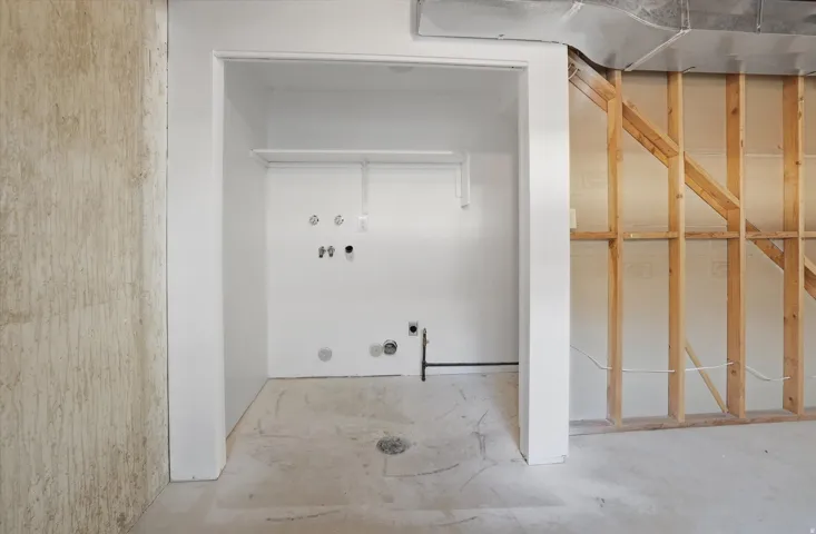 Full laundry in basement
