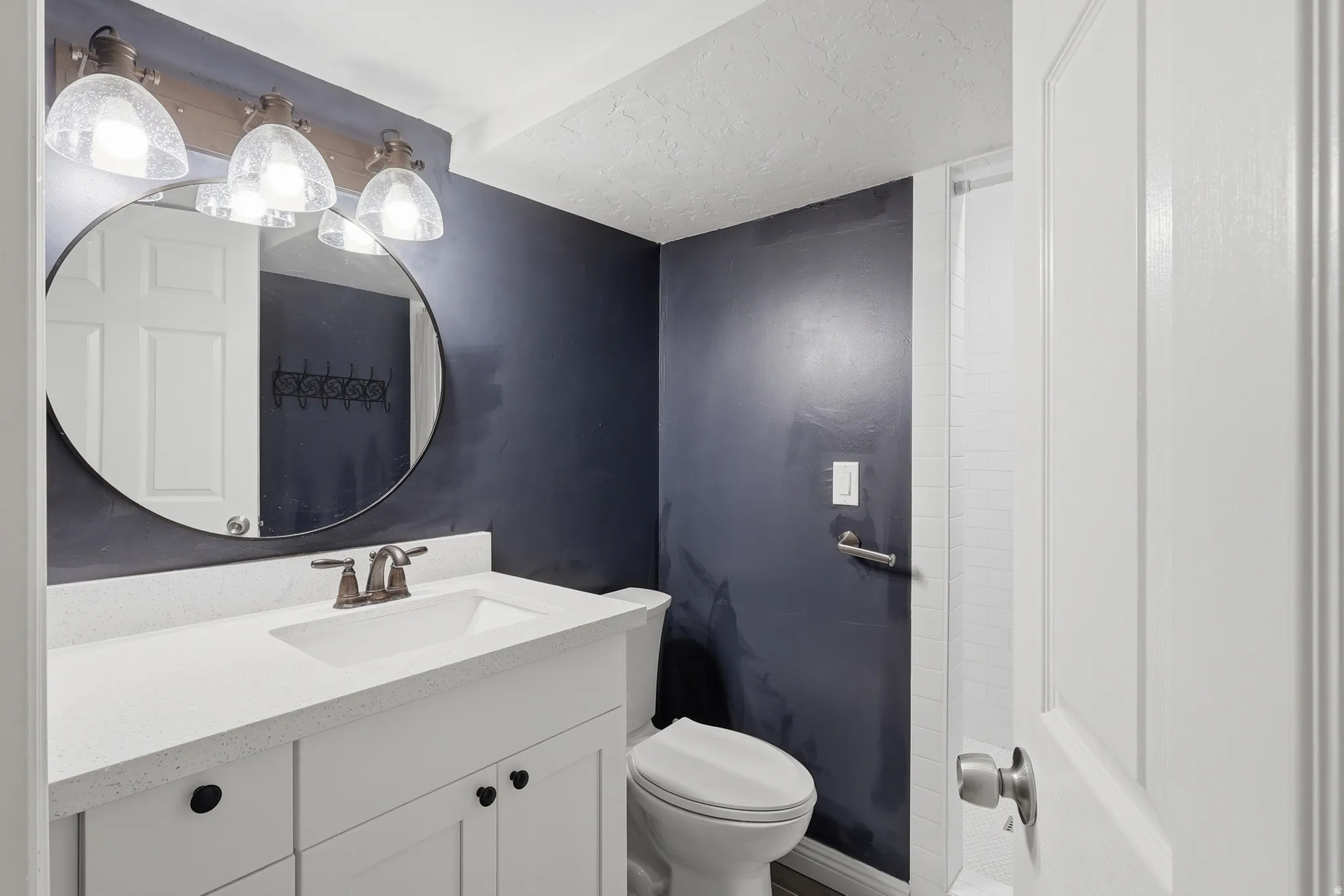 Beautiful newer bathroom with large shower