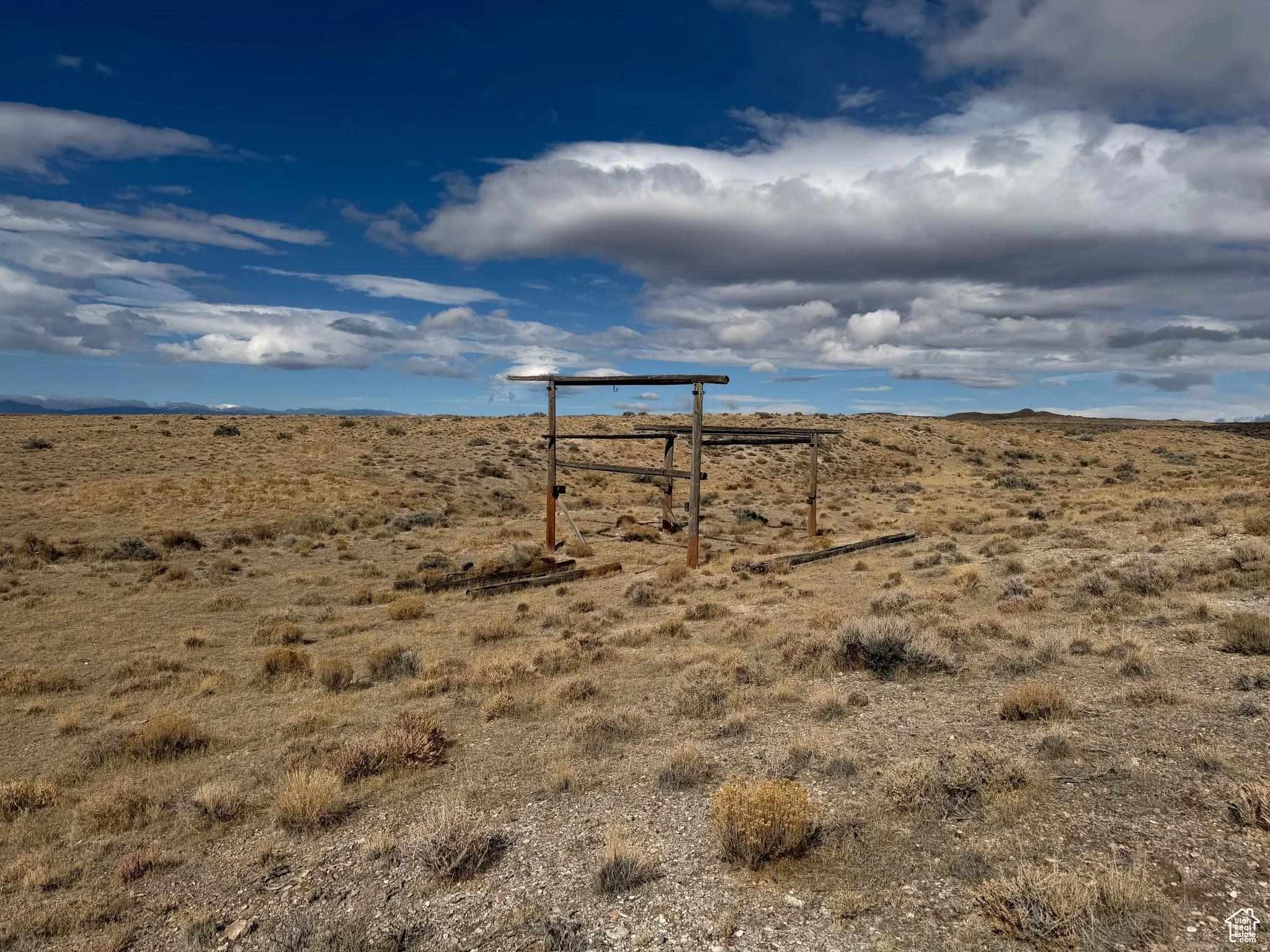 View of yard featuring a desert view