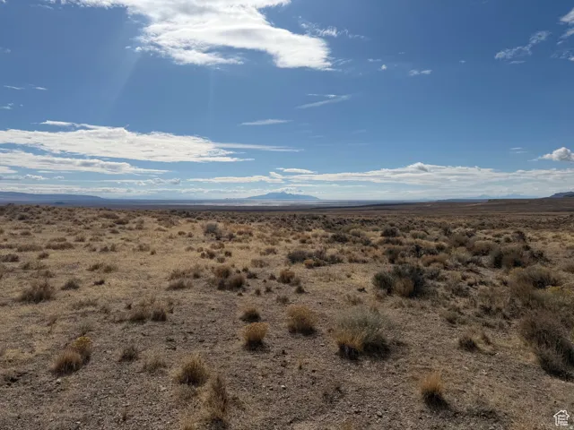 View of mountain background with a desert landscape and rural landscape