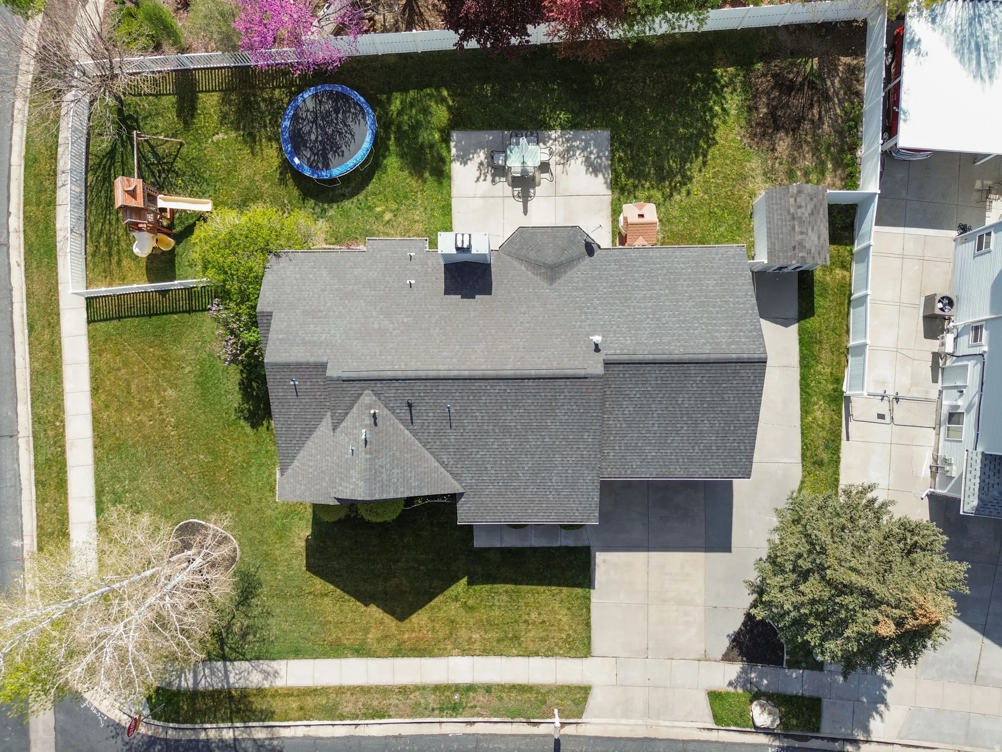 Aerial view of property