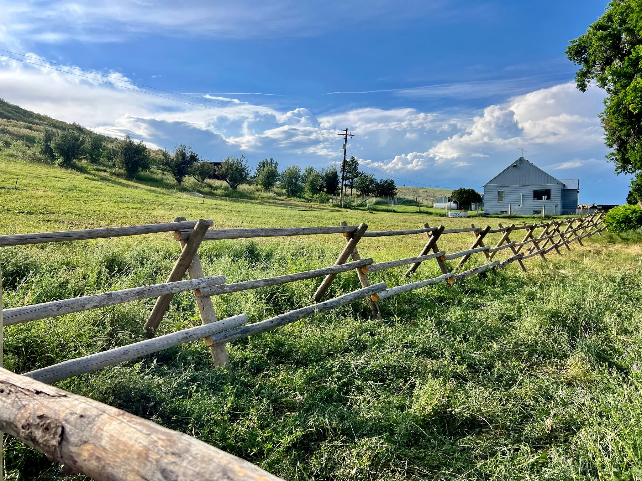 View of yard featuring a view of countryside
