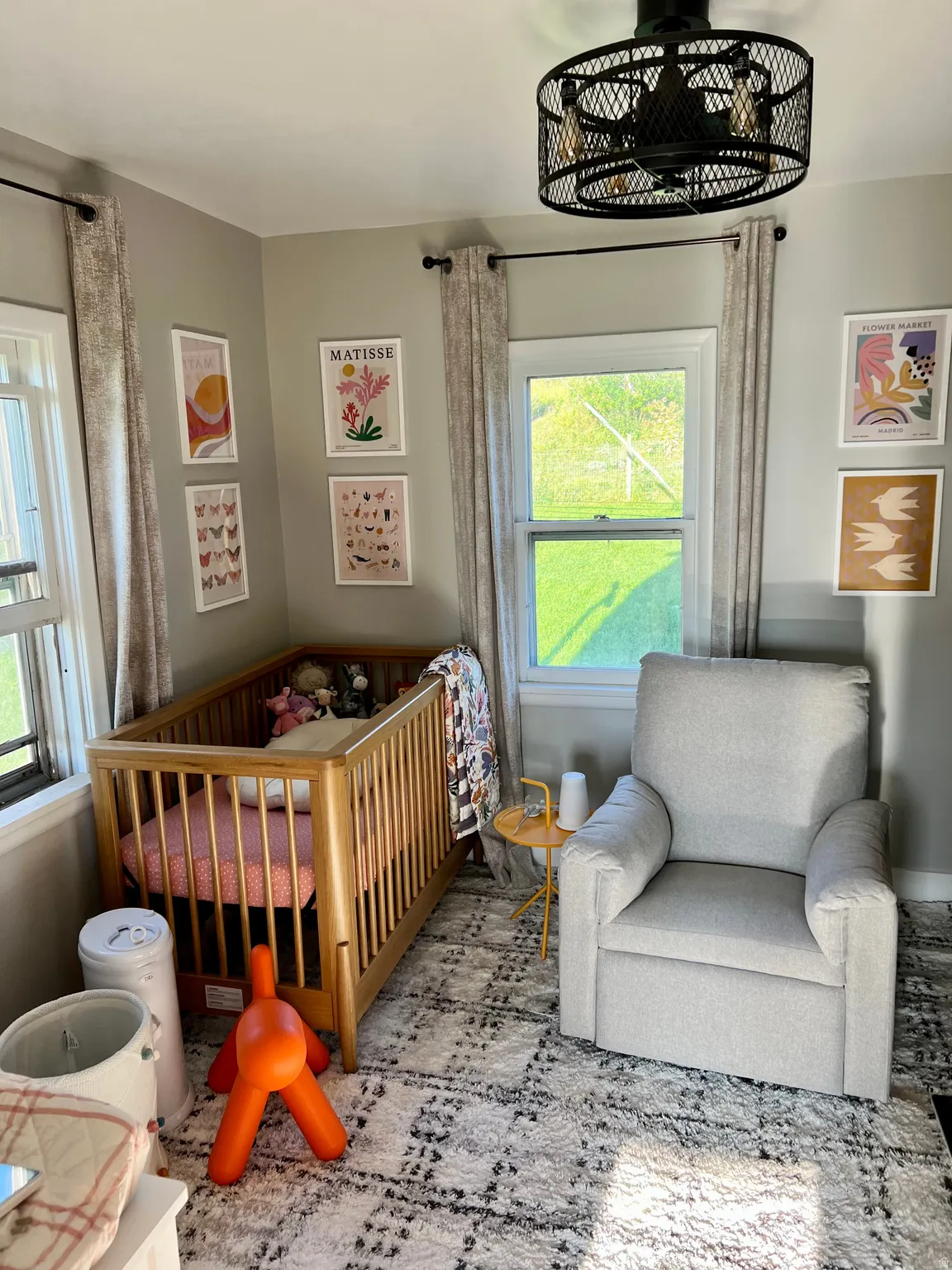 Bedroom with a nursery area