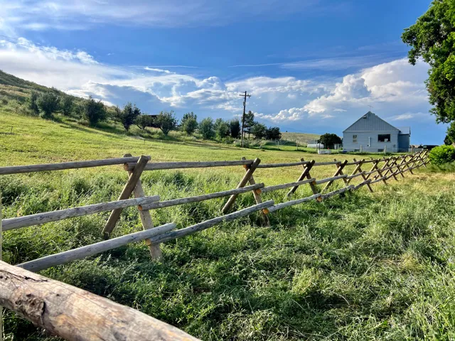 View of yard featuring a view of countryside
