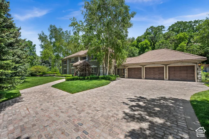 Large 3-car garage attached to home.