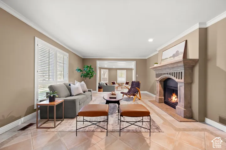 Large Living Room with Fireplace.