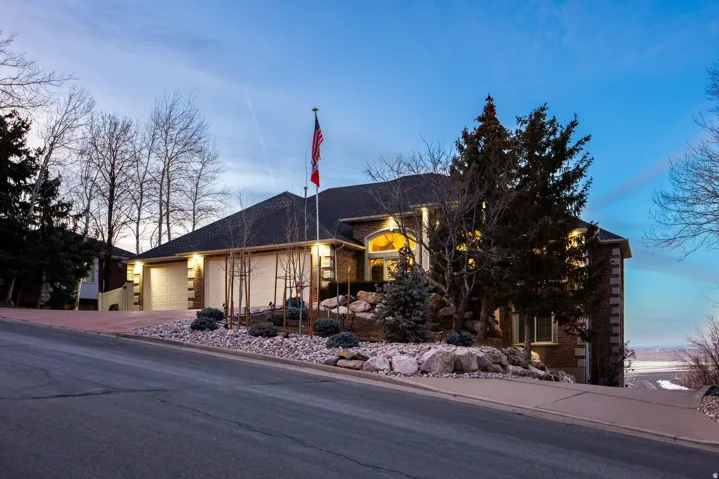 View of front of property with an attached garage