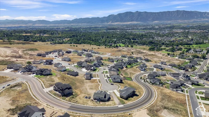 Expansive residential development with mountain scenery