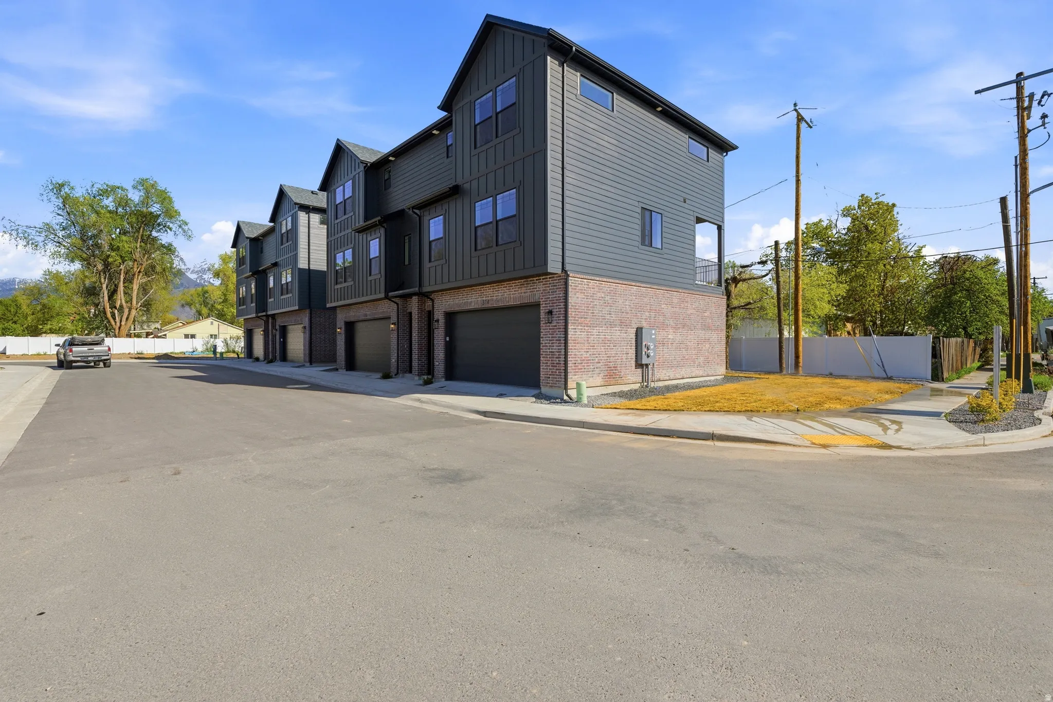 View of property with an attached garage
