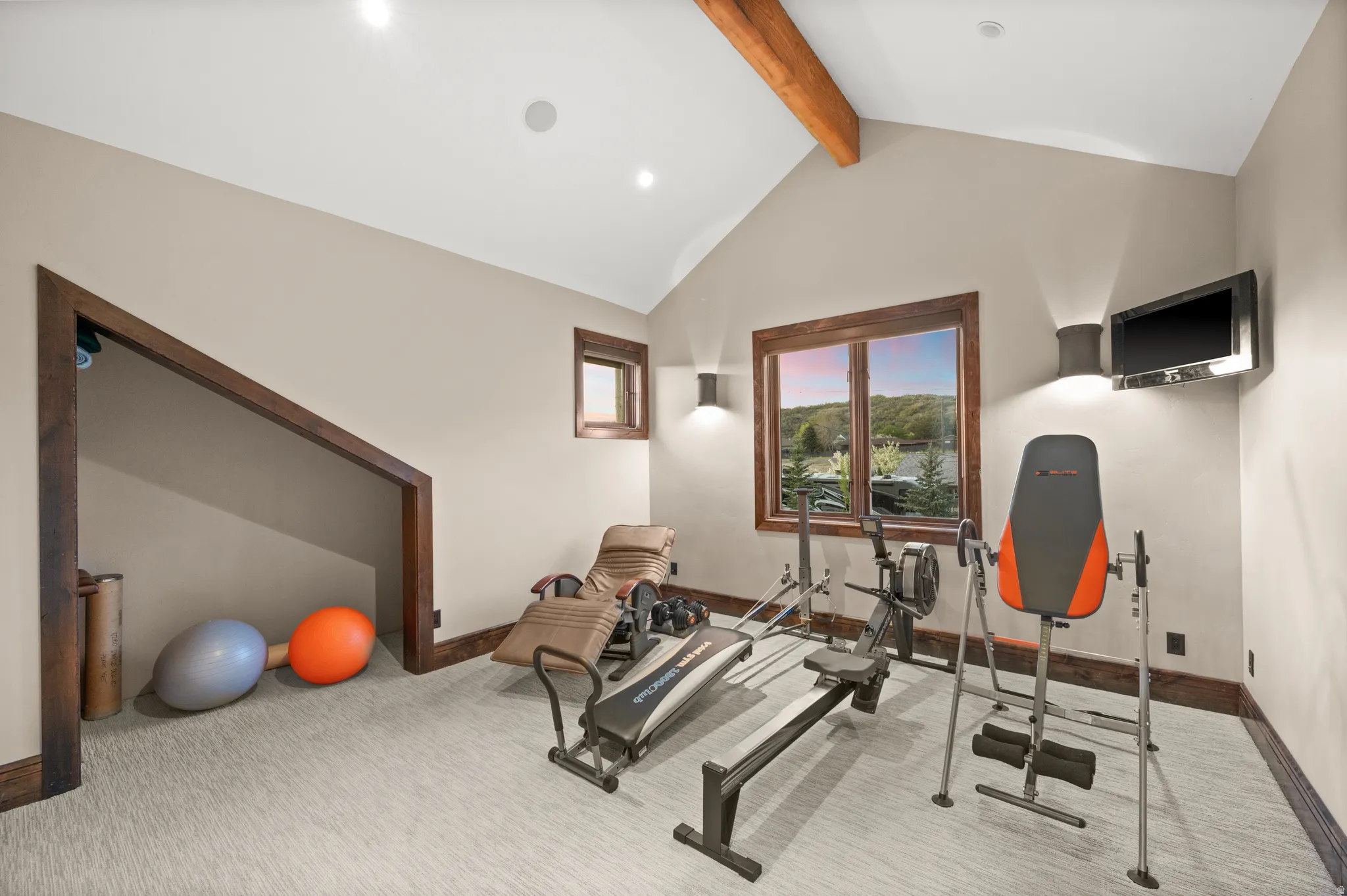 second bedroom upstairs or workout room
