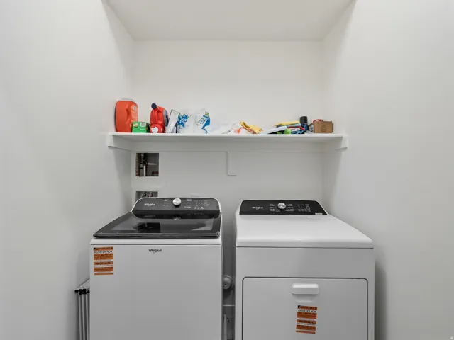 Laundry area featuring washing machine and dryer