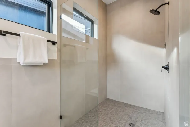 Bathroom with walk in shower