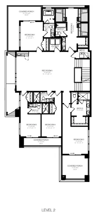 Level 2 Floor Plan - The Del Ray