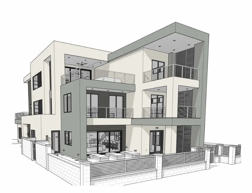 * Rendering of The Del Rey