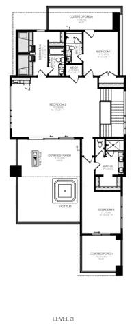 Level 3 Floor Plan - The Del Ray
