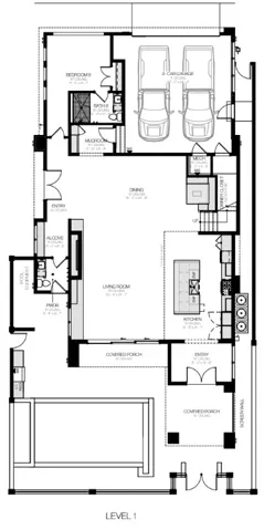 Level 1 Floor Plan - The Del Ray
