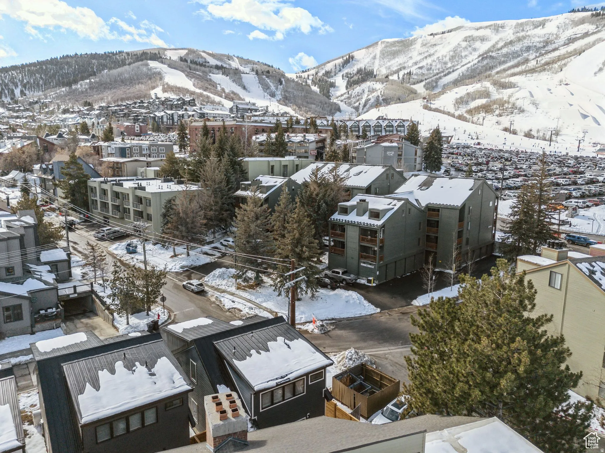 Mountain view featuring nearby suburban area