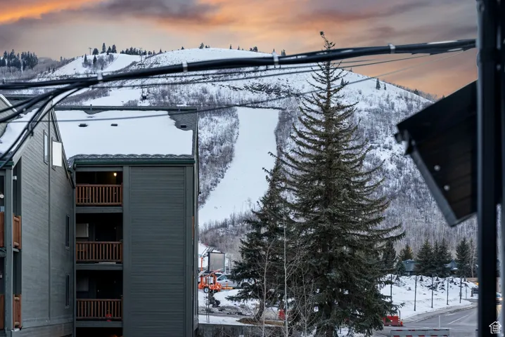Exterior view of a mountain backdrop