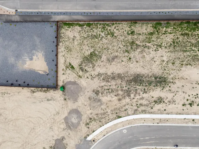 Drone / aerial view of a desert landscape