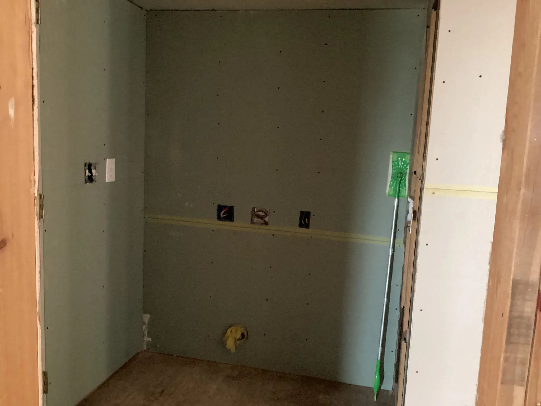 View of laundry area