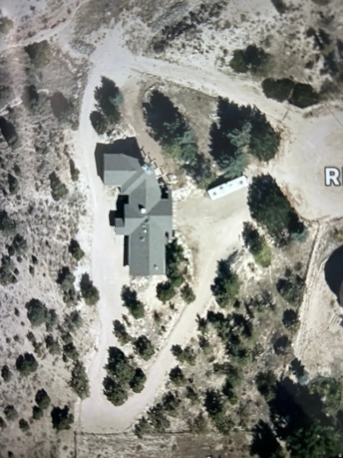 View of rural area featuring property parcel outlined and a desert landscape
