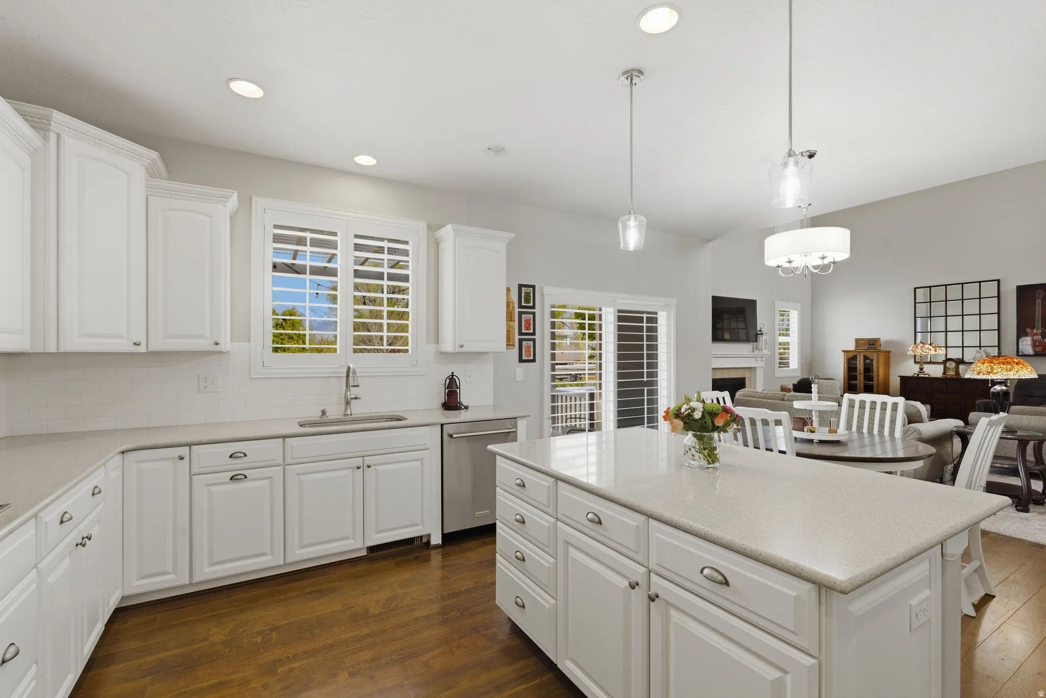 Upgraded counters, cabinets, hardware